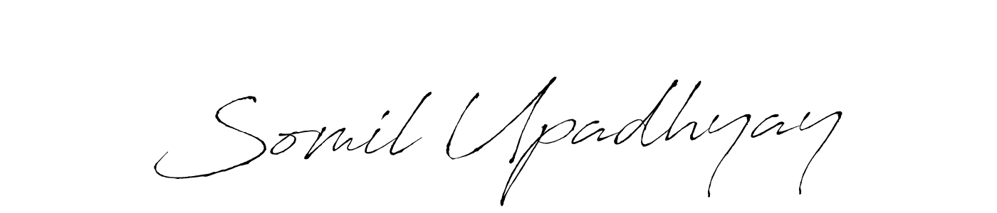 Design your own signature with our free online signature maker. With this signature software, you can create a handwritten (Antro_Vectra) signature for name Somil Upadhyay. Somil Upadhyay signature style 6 images and pictures png