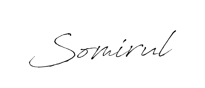 How to make Somirul signature? Antro_Vectra is a professional autograph style. Create handwritten signature for Somirul name. Somirul signature style 6 images and pictures png