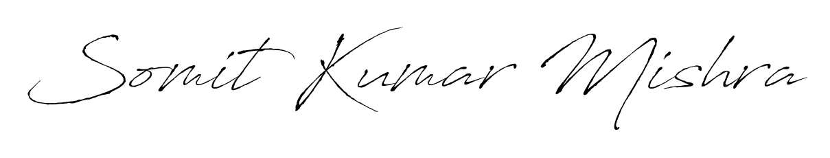 A sleek calligraphic signature for name Somit Kumar Mishra utilizing Antro_Vectra styling. Great for adding personal signatures to photos and art. Somit Kumar Mishra signature style 6 images and pictures png