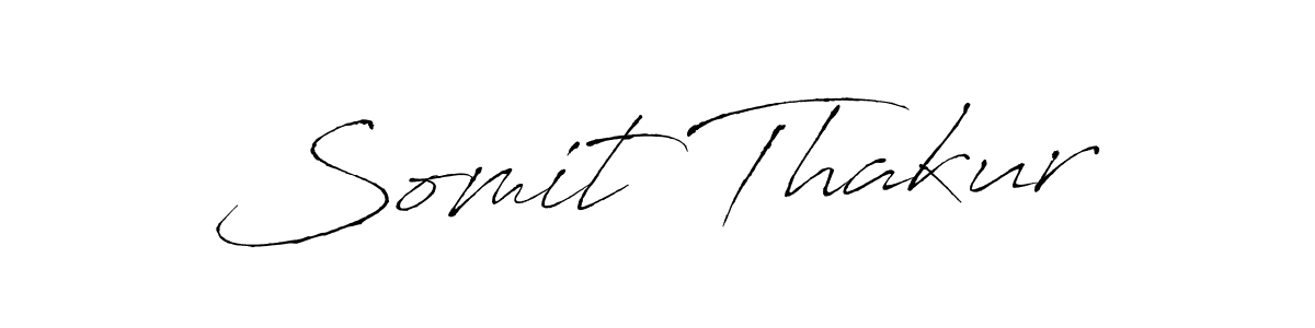 You should practise on your own different ways (Antro_Vectra) to write your name (Somit Thakur) in signature. don't let someone else do it for you. Somit Thakur signature style 6 images and pictures png