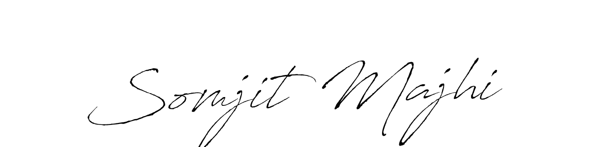 How to make Somjit Majhi name signature. Use Antro_Vectra style for creating short signs online. This is the latest handwritten sign. Somjit Majhi signature style 6 images and pictures png