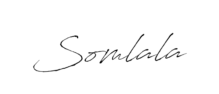 Make a beautiful signature design for name Somlala. With this signature (Antro_Vectra) style, you can create a handwritten signature for free. Somlala signature style 6 images and pictures png