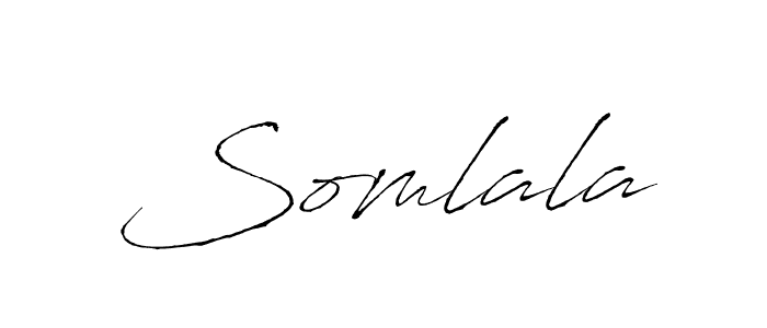 Use a signature maker to create a handwritten signature online. With this signature software, you can design (Antro_Vectra) your own signature for name Somlala. Somlala signature style 6 images and pictures png