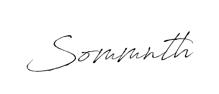 How to make Sommnth signature? Antro_Vectra is a professional autograph style. Create handwritten signature for Sommnth name. Sommnth signature style 6 images and pictures png