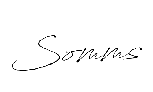 How to Draw Somms signature style? Antro_Vectra is a latest design signature styles for name Somms. Somms signature style 6 images and pictures png