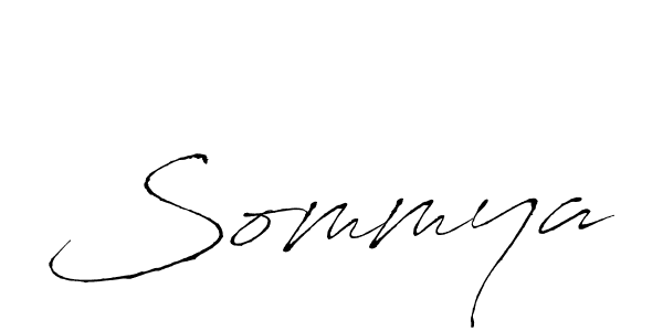 Create a beautiful signature design for name Sommya. With this signature (Antro_Vectra) fonts, you can make a handwritten signature for free. Sommya signature style 6 images and pictures png