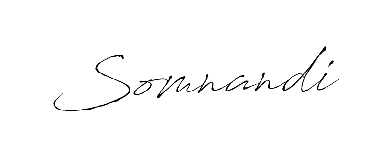 Somnandi stylish signature style. Best Handwritten Sign (Antro_Vectra) for my name. Handwritten Signature Collection Ideas for my name Somnandi. Somnandi signature style 6 images and pictures png