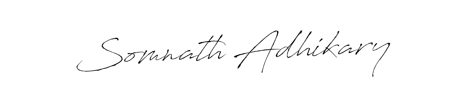 How to make Somnath Adhikary signature? Antro_Vectra is a professional autograph style. Create handwritten signature for Somnath Adhikary name. Somnath Adhikary signature style 6 images and pictures png