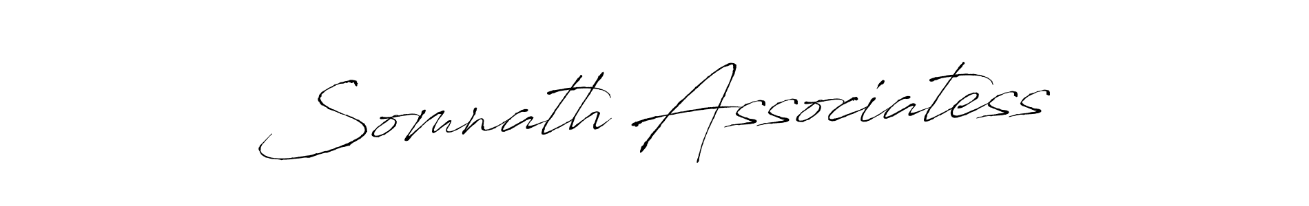 Design your own signature with our free online signature maker. With this signature software, you can create a handwritten (Antro_Vectra) signature for name Somnath Associatess. Somnath Associatess signature style 6 images and pictures png