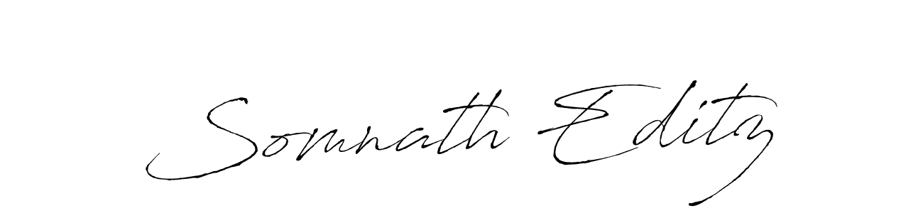 How to make Somnath Editz signature? Antro_Vectra is a professional autograph style. Create handwritten signature for Somnath Editz name. Somnath Editz signature style 6 images and pictures png