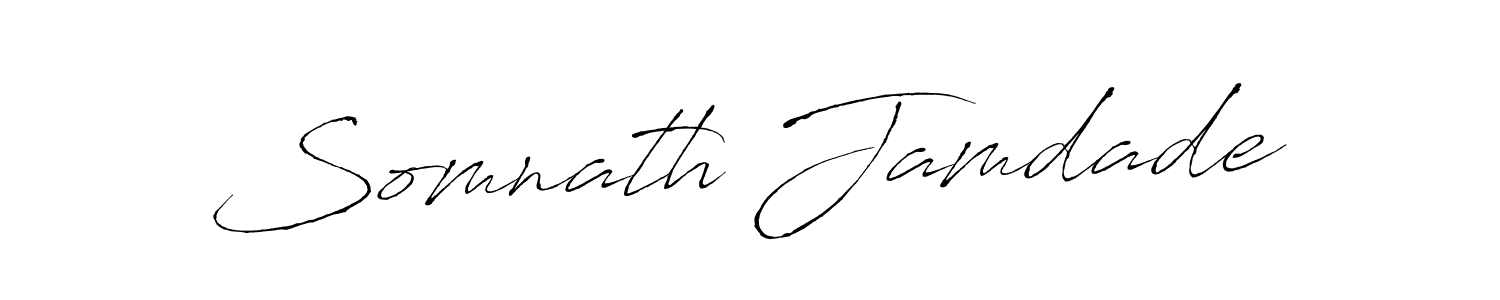 Make a beautiful signature design for name Somnath Jamdade. With this signature (Antro_Vectra) style, you can create a handwritten signature for free. Somnath Jamdade signature style 6 images and pictures png