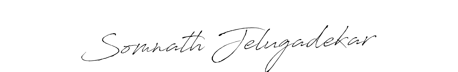 Somnath Jelugadekar stylish signature style. Best Handwritten Sign (Antro_Vectra) for my name. Handwritten Signature Collection Ideas for my name Somnath Jelugadekar. Somnath Jelugadekar signature style 6 images and pictures png