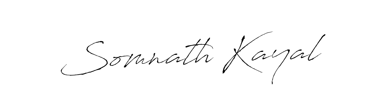 Design your own signature with our free online signature maker. With this signature software, you can create a handwritten (Antro_Vectra) signature for name Somnath Kayal. Somnath Kayal signature style 6 images and pictures png