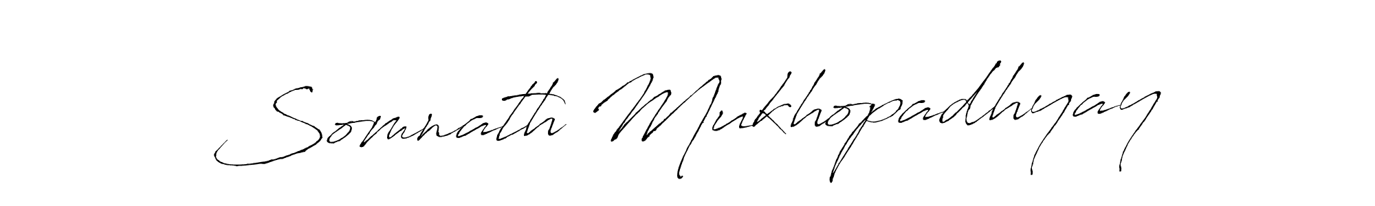 Create a beautiful signature design for name Somnath Mukhopadhyay. With this signature (Antro_Vectra) fonts, you can make a handwritten signature for free. Somnath Mukhopadhyay signature style 6 images and pictures png