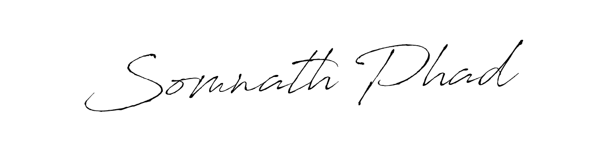 Create a beautiful signature design for name Somnath Phad. With this signature (Antro_Vectra) fonts, you can make a handwritten signature for free. Somnath Phad signature style 6 images and pictures png