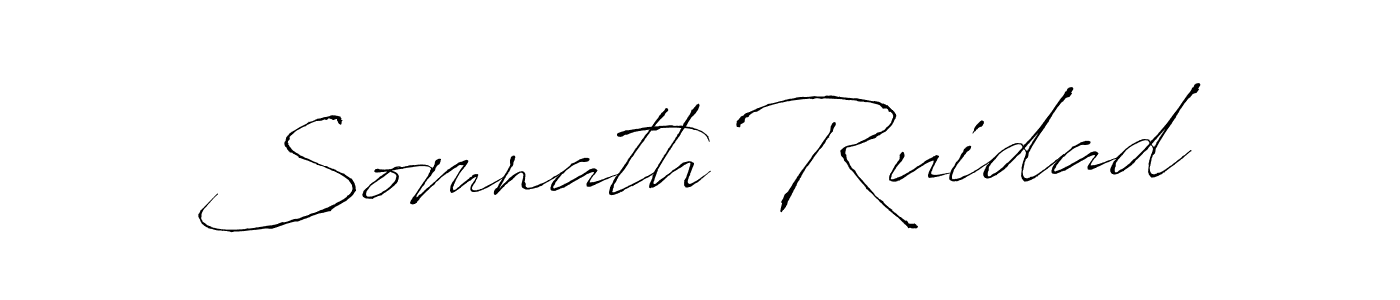 Make a beautiful signature design for name Somnath Ruidad. With this signature (Antro_Vectra) style, you can create a handwritten signature for free. Somnath Ruidad signature style 6 images and pictures png