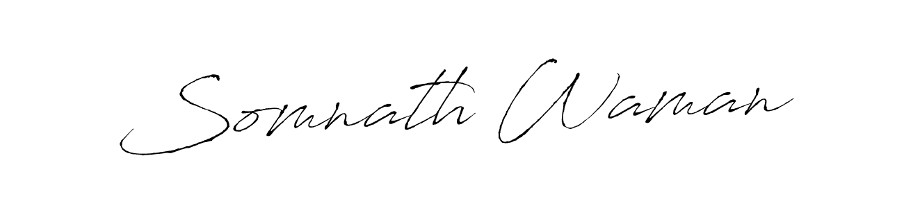 Design your own signature with our free online signature maker. With this signature software, you can create a handwritten (Antro_Vectra) signature for name Somnath Waman. Somnath Waman signature style 6 images and pictures png