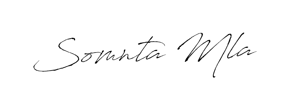 You should practise on your own different ways (Antro_Vectra) to write your name (Somnta Mla) in signature. don't let someone else do it for you. Somnta Mla signature style 6 images and pictures png