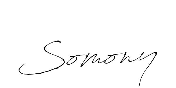 Somony stylish signature style. Best Handwritten Sign (Antro_Vectra) for my name. Handwritten Signature Collection Ideas for my name Somony. Somony signature style 6 images and pictures png