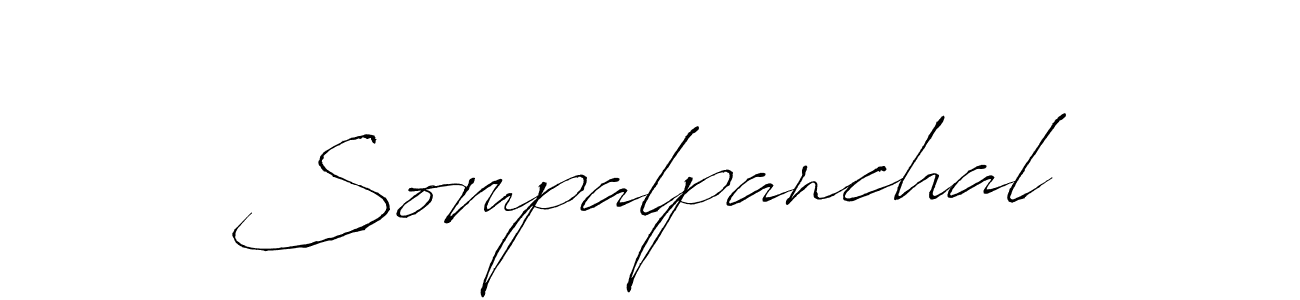 How to make Sompalpanchal signature? Antro_Vectra is a professional autograph style. Create handwritten signature for Sompalpanchal name. Sompalpanchal signature style 6 images and pictures png