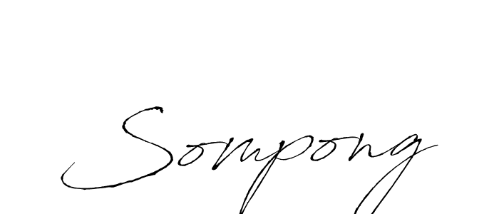 if you are searching for the best signature style for your name Sompong. so please give up your signature search. here we have designed multiple signature styles  using Antro_Vectra. Sompong signature style 6 images and pictures png