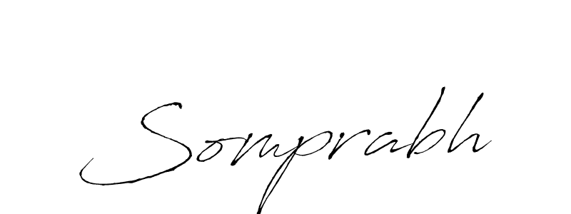 Use a signature maker to create a handwritten signature online. With this signature software, you can design (Antro_Vectra) your own signature for name Somprabh. Somprabh signature style 6 images and pictures png