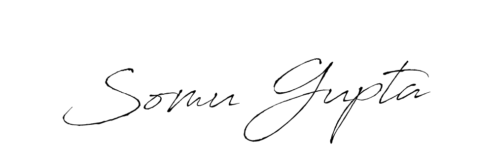 Somu Gupta stylish signature style. Best Handwritten Sign (Antro_Vectra) for my name. Handwritten Signature Collection Ideas for my name Somu Gupta. Somu Gupta signature style 6 images and pictures png