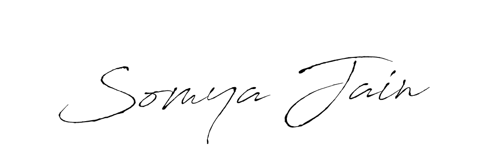 Also You can easily find your signature by using the search form. We will create Somya Jain name handwritten signature images for you free of cost using Antro_Vectra sign style. Somya Jain signature style 6 images and pictures png