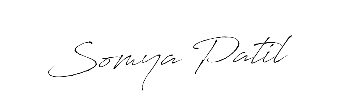 Use a signature maker to create a handwritten signature online. With this signature software, you can design (Antro_Vectra) your own signature for name Somya Patil. Somya Patil signature style 6 images and pictures png