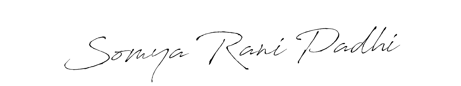 It looks lik you need a new signature style for name Somya Rani Padhi. Design unique handwritten (Antro_Vectra) signature with our free signature maker in just a few clicks. Somya Rani Padhi signature style 6 images and pictures png