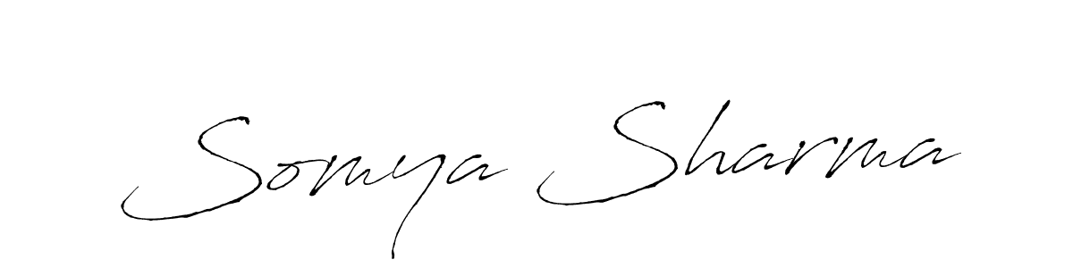 Also You can easily find your signature by using the search form. We will create Somya Sharma name handwritten signature images for you free of cost using Antro_Vectra sign style. Somya Sharma signature style 6 images and pictures png