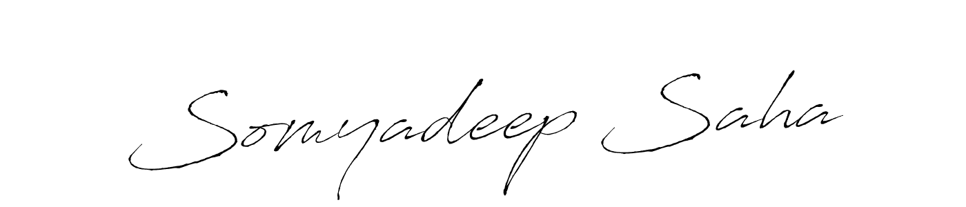 How to make Somyadeep Saha signature? Antro_Vectra is a professional autograph style. Create handwritten signature for Somyadeep Saha name. Somyadeep Saha signature style 6 images and pictures png