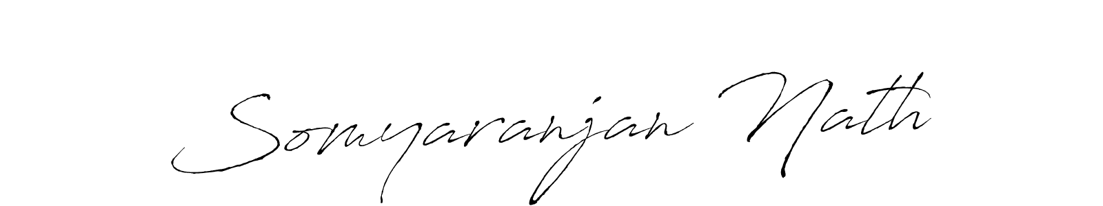 How to make Somyaranjan Nath name signature. Use Antro_Vectra style for creating short signs online. This is the latest handwritten sign. Somyaranjan Nath signature style 6 images and pictures png