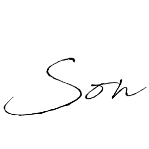 It looks lik you need a new signature style for name Son. Design unique handwritten (Antro_Vectra) signature with our free signature maker in just a few clicks. Son signature style 6 images and pictures png