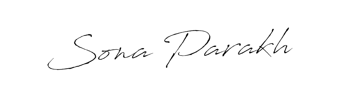 Also You can easily find your signature by using the search form. We will create Sona Parakh name handwritten signature images for you free of cost using Antro_Vectra sign style. Sona Parakh signature style 6 images and pictures png