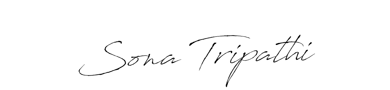 Sona Tripathi stylish signature style. Best Handwritten Sign (Antro_Vectra) for my name. Handwritten Signature Collection Ideas for my name Sona Tripathi. Sona Tripathi signature style 6 images and pictures png