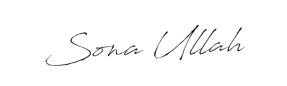 Use a signature maker to create a handwritten signature online. With this signature software, you can design (Antro_Vectra) your own signature for name Sona Ullah. Sona Ullah signature style 6 images and pictures png