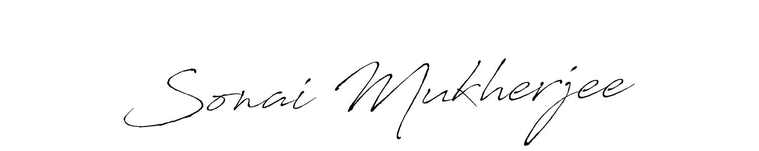 The best way (Antro_Vectra) to make a short signature is to pick only two or three words in your name. The name Sonai Mukherjee include a total of six letters. For converting this name. Sonai Mukherjee signature style 6 images and pictures png