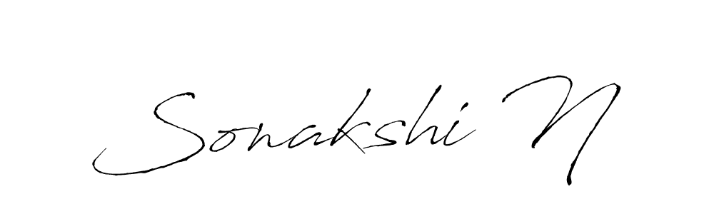 Make a beautiful signature design for name Sonakshi N. Use this online signature maker to create a handwritten signature for free. Sonakshi N signature style 6 images and pictures png