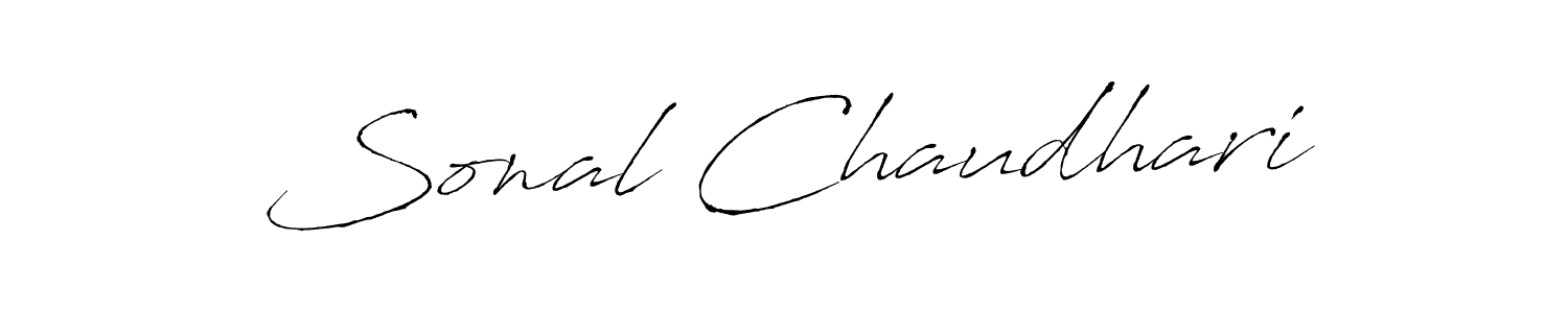 Create a beautiful signature design for name Sonal Chaudhari. With this signature (Antro_Vectra) fonts, you can make a handwritten signature for free. Sonal Chaudhari signature style 6 images and pictures png