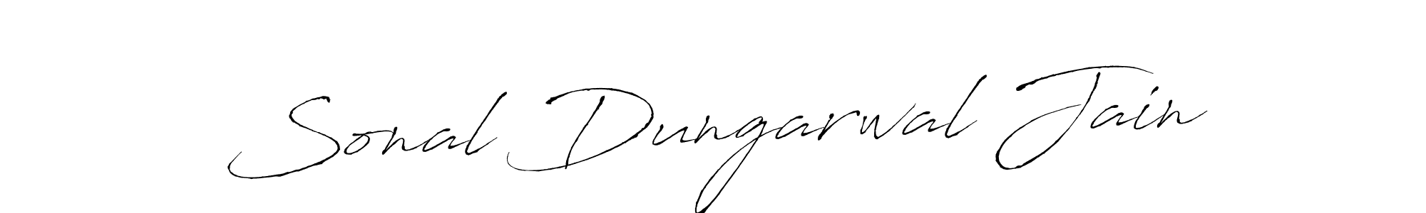 It looks lik you need a new signature style for name Sonal Dungarwal Jain. Design unique handwritten (Antro_Vectra) signature with our free signature maker in just a few clicks. Sonal Dungarwal Jain signature style 6 images and pictures png