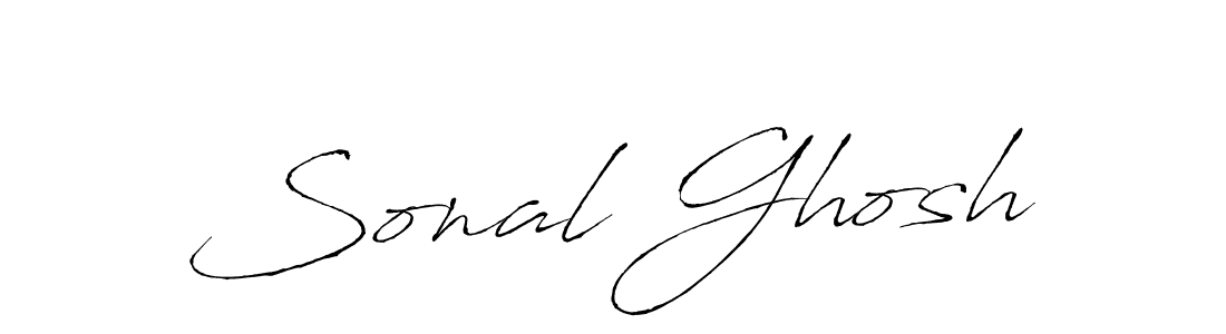 Make a beautiful signature design for name Sonal Ghosh. With this signature (Antro_Vectra) style, you can create a handwritten signature for free. Sonal Ghosh signature style 6 images and pictures png