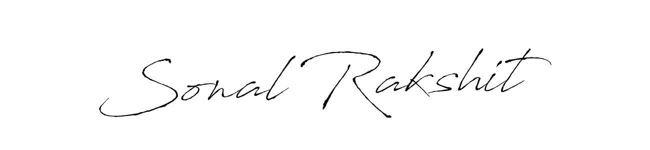 Make a beautiful signature design for name Sonal Rakshit. With this signature (Antro_Vectra) style, you can create a handwritten signature for free. Sonal Rakshit signature style 6 images and pictures png