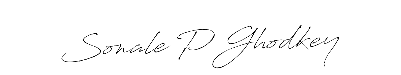 Similarly Antro_Vectra is the best handwritten signature design. Signature creator online .You can use it as an online autograph creator for name Sonale P Ghodkey. Sonale P Ghodkey signature style 6 images and pictures png