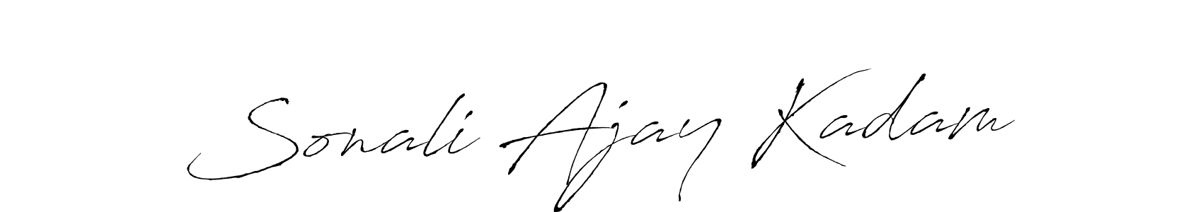 Sonali Ajay Kadam stylish signature style. Best Handwritten Sign (Antro_Vectra) for my name. Handwritten Signature Collection Ideas for my name Sonali Ajay Kadam. Sonali Ajay Kadam signature style 6 images and pictures png