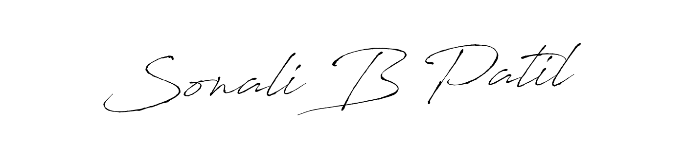 Make a beautiful signature design for name Sonali B Patil. With this signature (Antro_Vectra) style, you can create a handwritten signature for free. Sonali B Patil signature style 6 images and pictures png