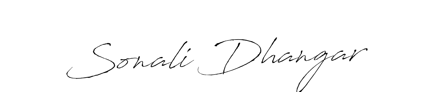 Create a beautiful signature design for name Sonali Dhangar. With this signature (Antro_Vectra) fonts, you can make a handwritten signature for free. Sonali Dhangar signature style 6 images and pictures png