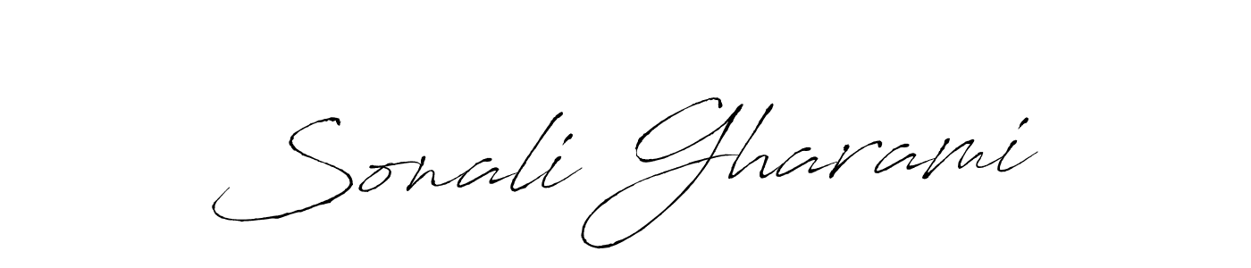 Sonali Gharami stylish signature style. Best Handwritten Sign (Antro_Vectra) for my name. Handwritten Signature Collection Ideas for my name Sonali Gharami. Sonali Gharami signature style 6 images and pictures png