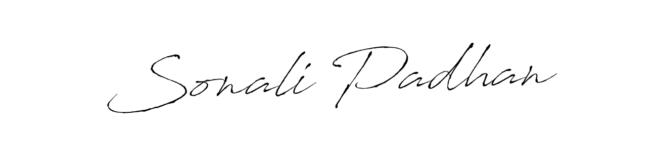 How to make Sonali Padhan name signature. Use Antro_Vectra style for creating short signs online. This is the latest handwritten sign. Sonali Padhan signature style 6 images and pictures png