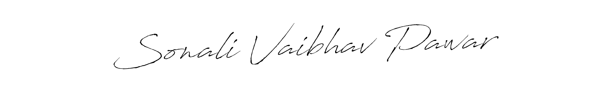 Make a beautiful signature design for name Sonali Vaibhav Pawar. With this signature (Antro_Vectra) style, you can create a handwritten signature for free. Sonali Vaibhav Pawar signature style 6 images and pictures png